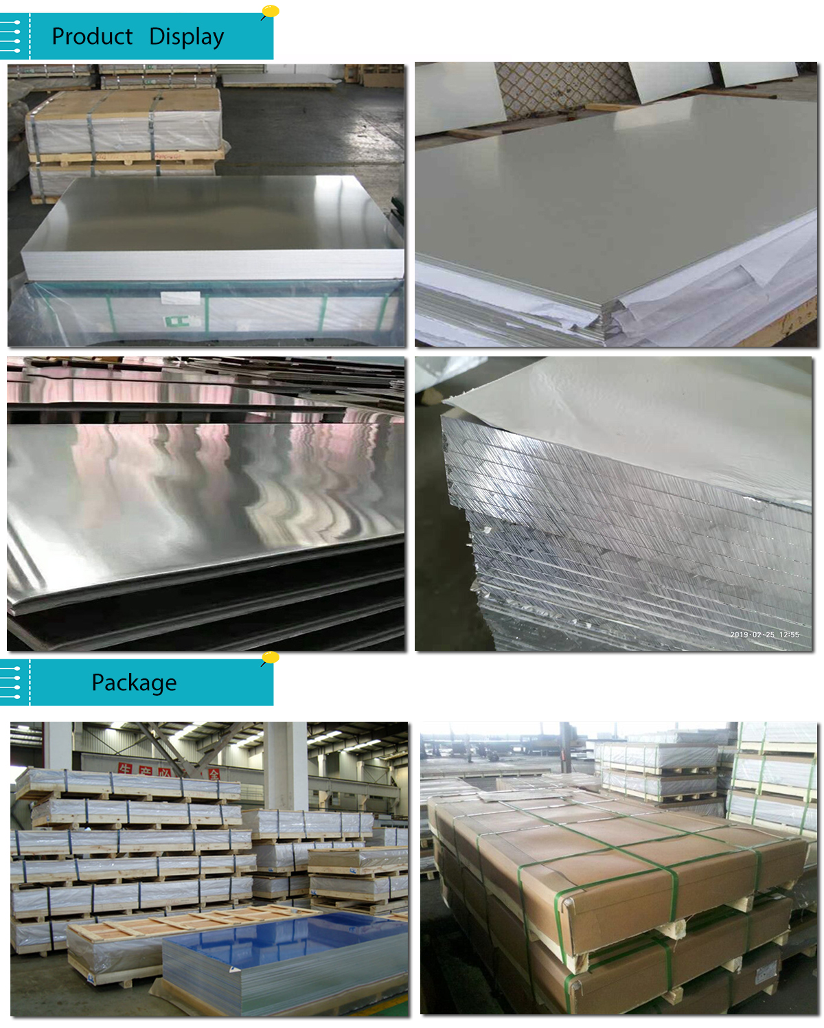 aluminum sheet show and packing