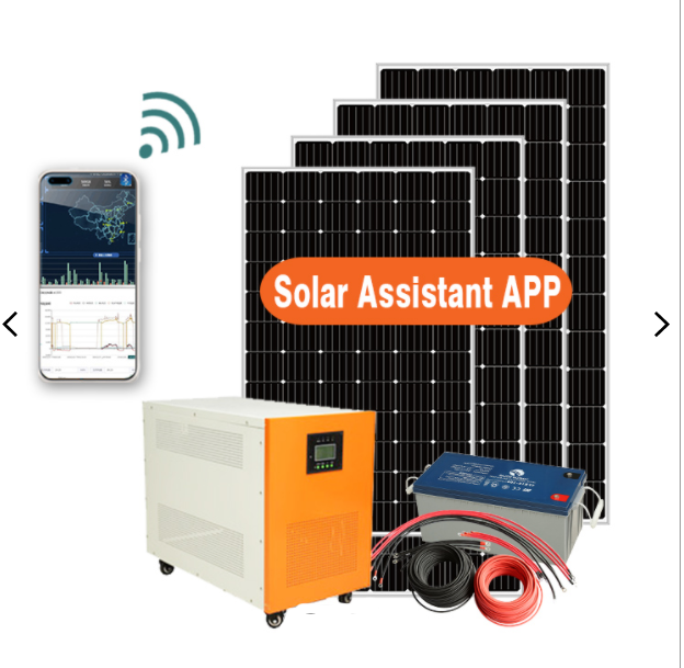 6000w Hybrid Solar System with battery for home