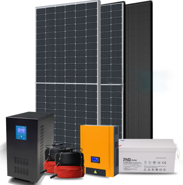 With Top Inverter And Good Sale 10kw Hybrid Solar System for Family 